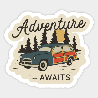 Adventure awaits Sticker